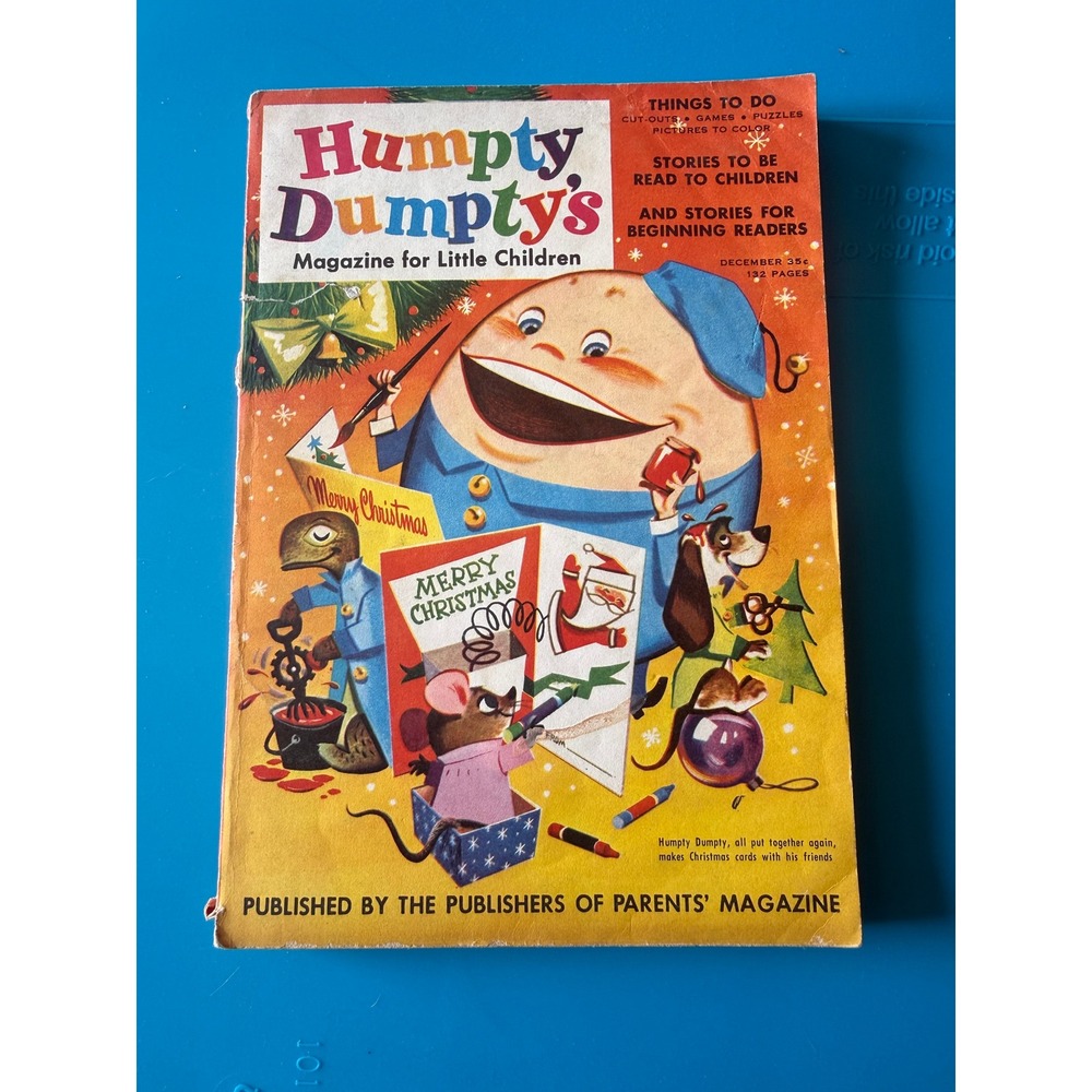 Vintage‎ Humpty Dumpty's Magazine December 1954 Christmas Issue Childrens AS-IS